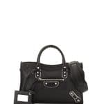 Balenciaga Noir Classic Metallic Edge Small City Bag