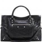 Balenciaga Noir Giant 12 Silver City Bag