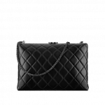 Chanel Black Kiss-Lock Medium Bag
