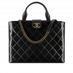 Chanel Black Quilted Large Shopping Bag
