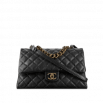 Chanel Black Trapezio Large Flap Bag