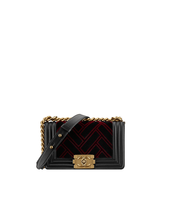 Chanel Classic Flap Bag in Black Velvet 2016 Collection