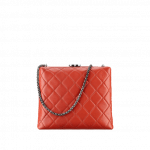 Chanel Dark Red Kiss-Lock Bag