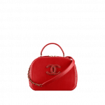 Chanel Red Coco Curve Vanity Case Bag