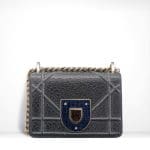 Dior Grey Ceramic-Effect Deerskin Diorama Club Bag