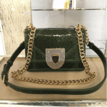 Dior Malachite Green Ceramic-Effect Deerskin Diorama Club Bag 2