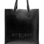 Givenchy Black Debossed Logo Tote Bag