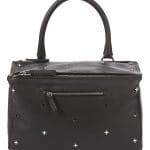 Givenchy Black Embellished with Metal Crosses Pandora Medium Bag
