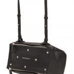 Givenchy Black Embellished with Metal Crosses Pandora Mini Bag