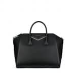 Givenchy Black Medium Antigona Bag with Metal Details