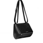 Givenchy Black Stamped Givenchy Logo Pandora Box Medium Bag