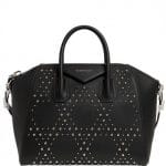Givenchy Black Star Studded Antigona Medium Bag