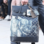 Louis Vuitton Encre Monogram Canvas with Elephant Print Backpack Bag - Spring 2017