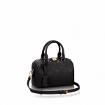 Louis Vuitton Noir Monogram Empreinte Speedy Bandouliere 20 Bag