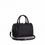 Louis Vuitton Noir Monogram Empreinte Speedy Bandouliere 25 Bag