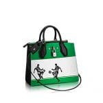 Louis Vuitton White/Green:Black Football Print City Steamer PM Bag