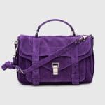 Proenza Schouler Amethyst Suede PS1 Medium Bag