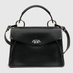 Proenza Schouler Black/White Hava Medium Top Handle Bag