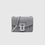 Proenza Schouler Heather Grey Suede Hava Crossbody Bag