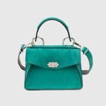 Proenza Schouler Malachite Suede Hava Small Top Handle Bag