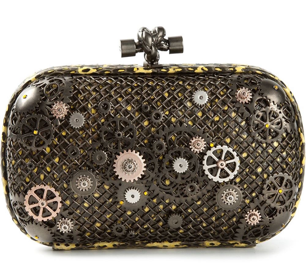 Bottega Veneta Knot Cogwheel Clutch Bag