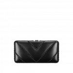 Chanel Black Lambskin Evening Bag