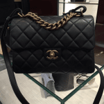 Chanel Black Small Trapezio Bag