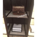 Chanel Brown Gold Bar Top Handle Bag 3