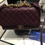 Chanel Burgundy Large Trapezio Bag