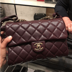 Chanel Burgundy Small Trapezio Bag