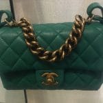 Chanel Green Mini Trapezio Bag