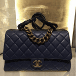 Chanel Navy Small Trapezio Bag