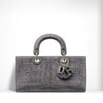 Dior Grey Nile Crocodile Runway Bag