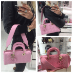 Dior Pink Lambskin Runway Bag