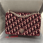 Dior Pink and Beige Dior Print Fabric Diorama Flap Bag 2