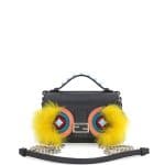 Fendi Black/Yellow Monster Double Micro Baguette Bag