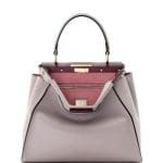 Fendi Light Gray/Soft Pink Bicolor Peekaboo Medium Bag