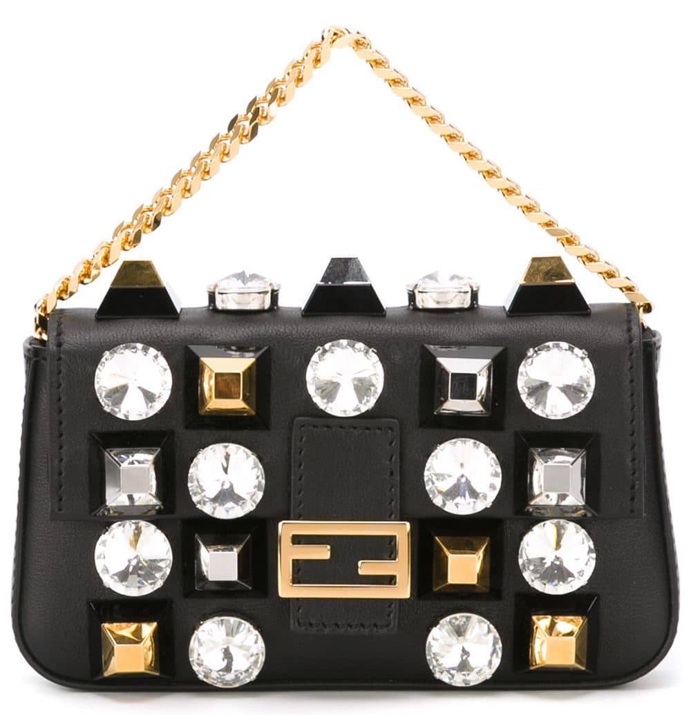 Fendi Micro Baguette Clutch Bag