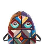 Fendi Multicolor Mixed Fur Geometric Monster Backpack Bag