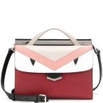 Fendi Red Multicolor Monster Demi Jour Small Bag