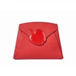 Hermes Red Crocodile Apple Tutti Frutti Hermail Clutch Bag