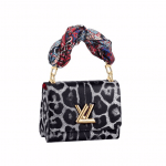 Louis Vuitton Wild Animal Print Canvas Twist MM Bag