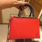 Louis Vuitton Coquelicot/Indio Epi Kleber PM Bag