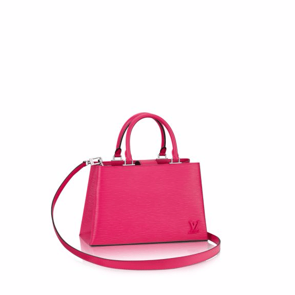 Louis Vuitton Kleber Shoulder Bag in Pink Leather