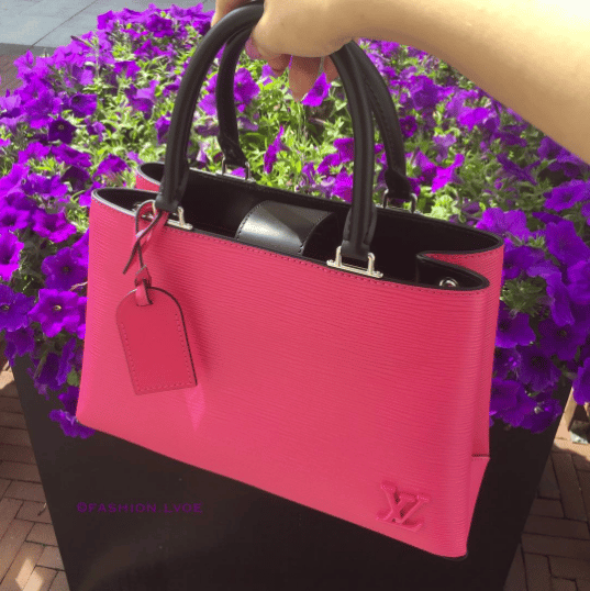 Louis Vuitton Kleber Shoulder Bag in Pink Leather