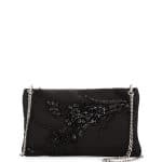 Prada Black Nylon Beaded Chain Shoulder Bag