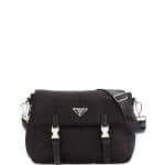 Prada Black Tesutto Bomber Messenger Bag