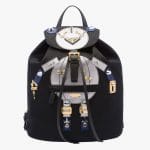 Prada Black/Chrome Robot Backpack Bag