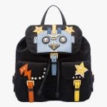 Prada Black/Pale Blue Robot Backpack Bag