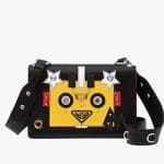 Prada Black/Sun Red Robot Shoulder Bag